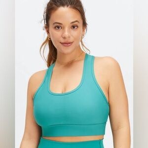 Fabletics Teal Sports Bra